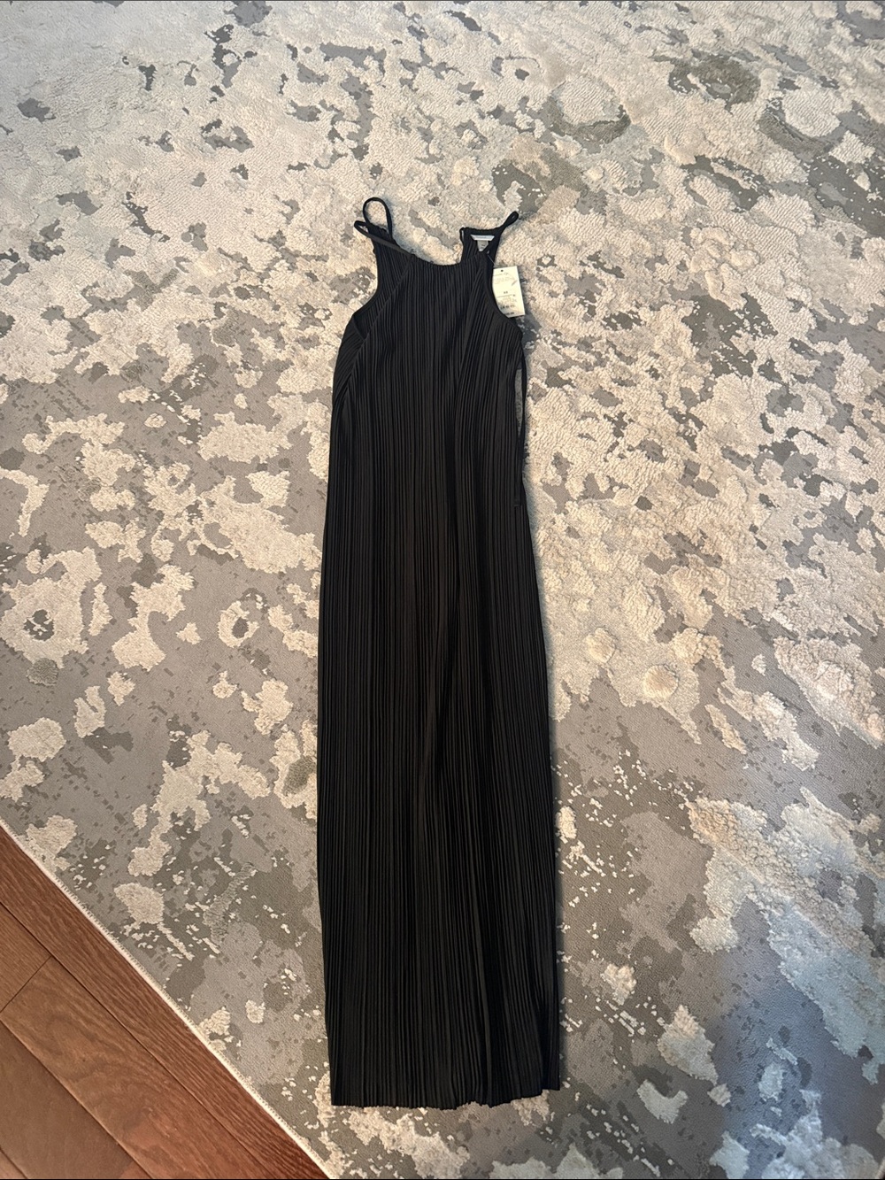 Black Pleated Sleeveless Maxi Dress - a New Day